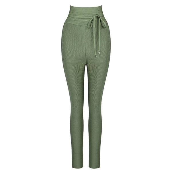 High Waist Ladies Bandage Women Pants