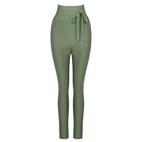 High Waist Ladies Bandage Women Pants