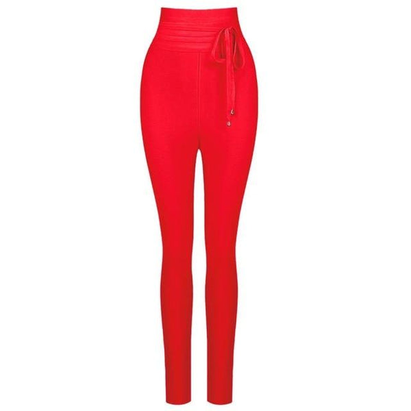 High Waist Ladies Bandage Women Pants