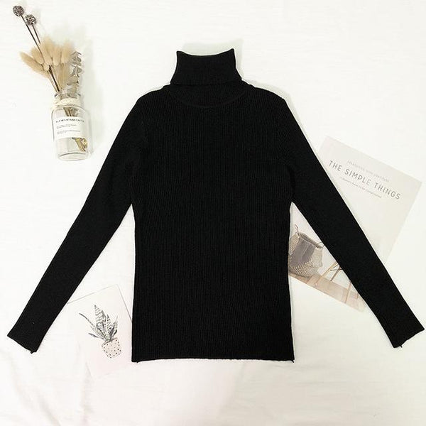 2019 Winter Tops Turtleneck Sweater