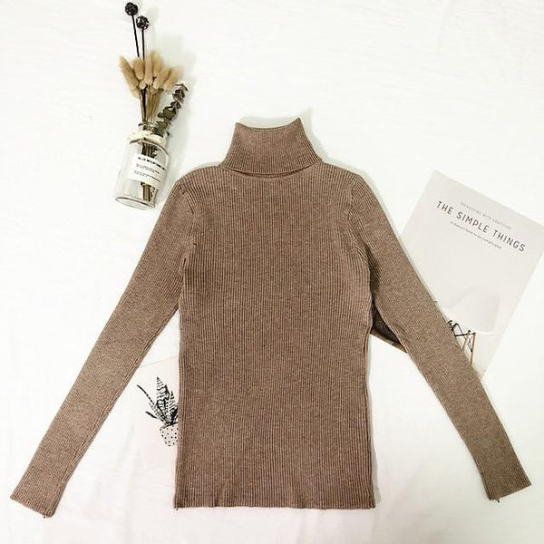 2019 Winter Tops Turtleneck Sweater