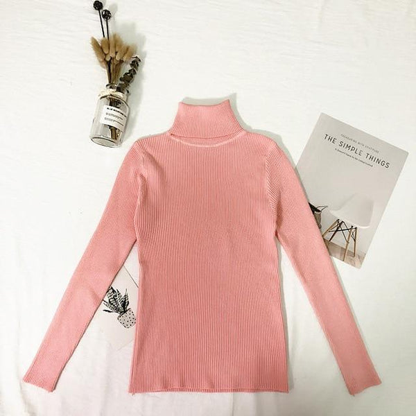 2019 Winter Tops Turtleneck Sweater