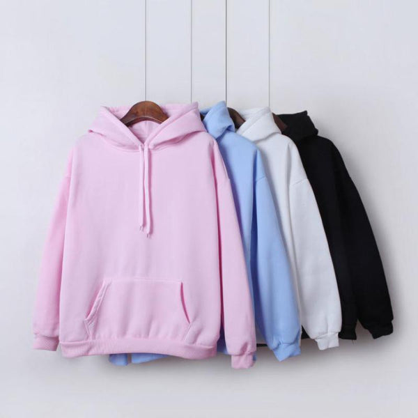 Hooded Sweatshirt Top Long Sleeve Winter