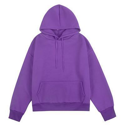 Hooded Sweatshirt Top Long Sleeve Winter