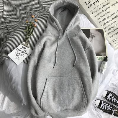 Hooded Sweatshirt Top Long Sleeve Winter