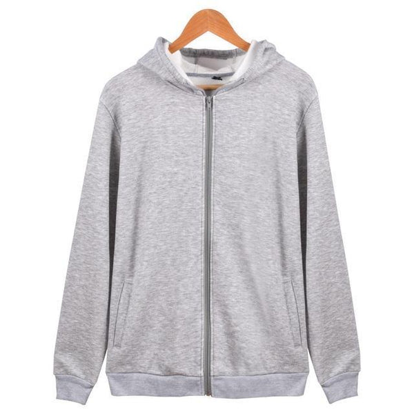 Mens Pure Color Hoodies Sweatshirts