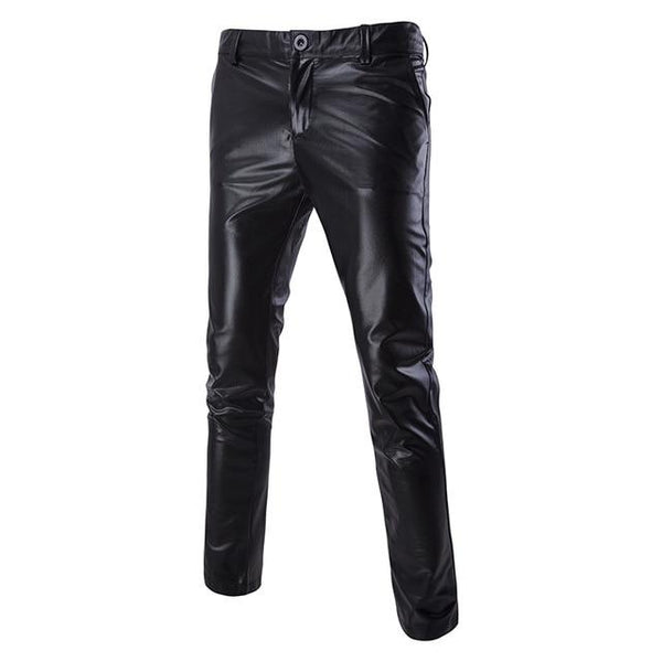 Fashion Men Bright Gold Color Pants