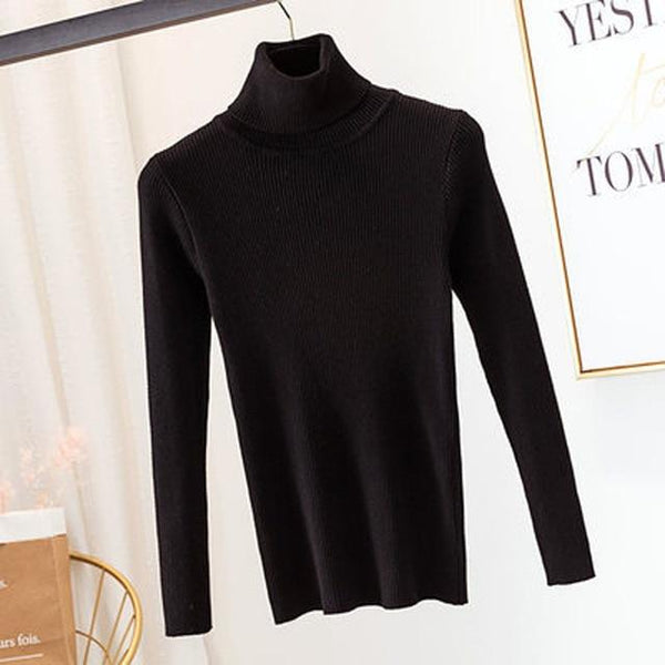 Winter Women Knitted Turtleneck Sweater