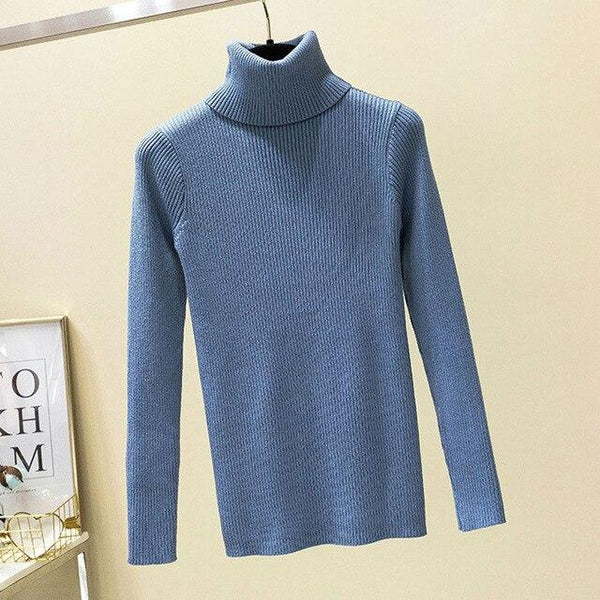 Winter Women Knitted Turtleneck Sweater