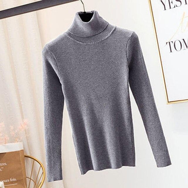 Winter Women Knitted Turtleneck Sweater