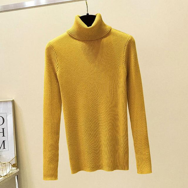 Winter Women Knitted Turtleneck Sweater