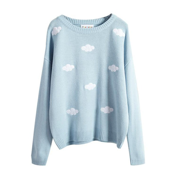 2019 Women'S Kawaii Clouds Sweater