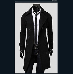 luxury wool coat male