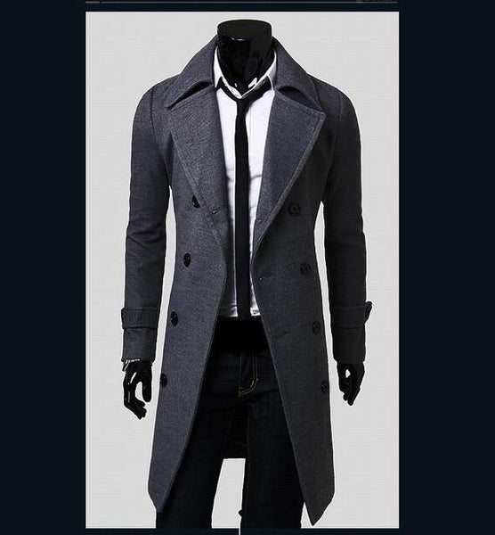 luxury wool coat male