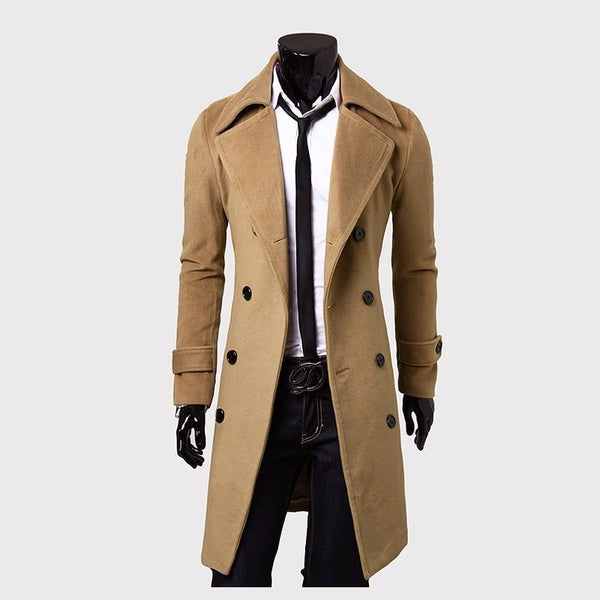 luxury wool coat male