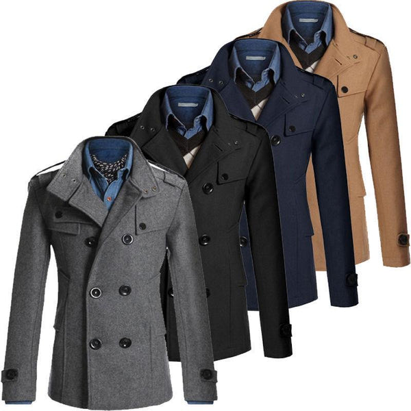 Coat Slim Fit Casual Reefer Jackets