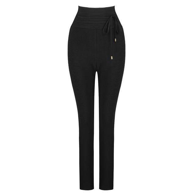 High Waist Ladies Bandage Women Pants